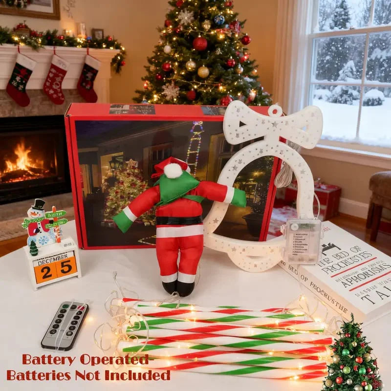 🎄2025 Christmas Sales🎅2025 Christmas Santa Climbing Stairs Light